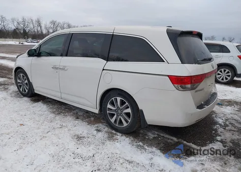 2014 Honda Odyssey Touring/Touring Elite z USA, uszkodzony, nr VIN 5FNRL5H90EB126902